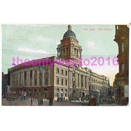 New 'Old' Bailey, London, England, 1900s, Postcard