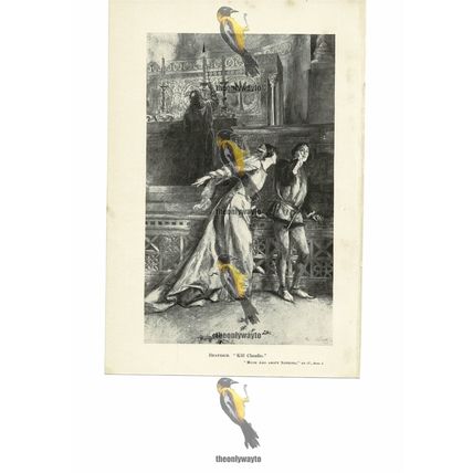 Beatrice, 'Kill Claudio', Much Ado About Nothing, Book Illustration, 1891