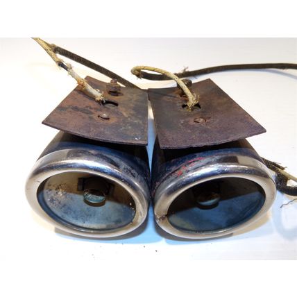 Rat Rod Turn Signals Running Accessory Lights Vintage Pair Great Patina