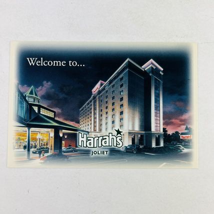 Harrah's Joliet Illinois Casino Unused Postcard