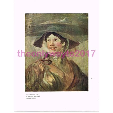 Shrimp Girl, by William Hogarth, Book Illustration (Print) , 1910