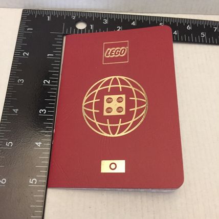 Official Lego STore 5'' x 4'' Passport with Costa Mesa California Stamped