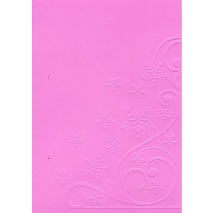 5"x7" Embossed Card. 10 Sheets. Snowflakes (36). Cardmaking Scrapbooking Crafts