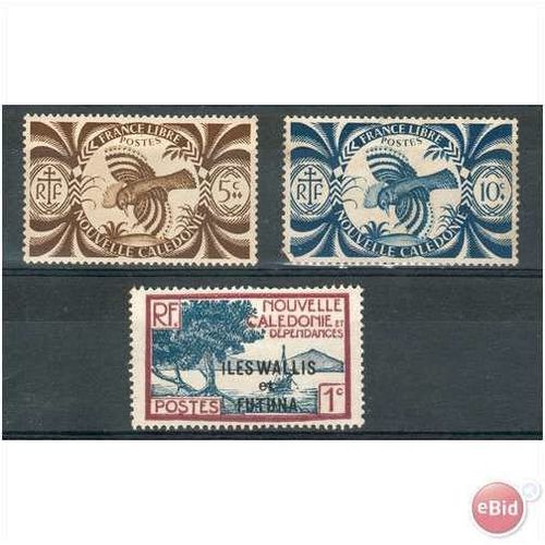 New Caledonia stamps - small unused collection SG 267/268 + 137 MH