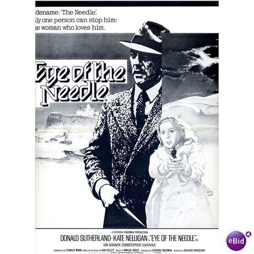 EYE OF THE NEEDLE Donald Sutherland, Kate Nelligan Press Book