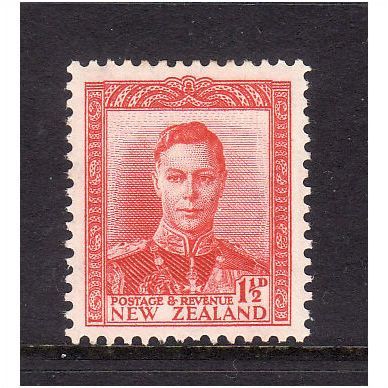 NEW ZEALAND 1941 GEORGE VI 1 1/2d SCARLET SG608 M / MINT