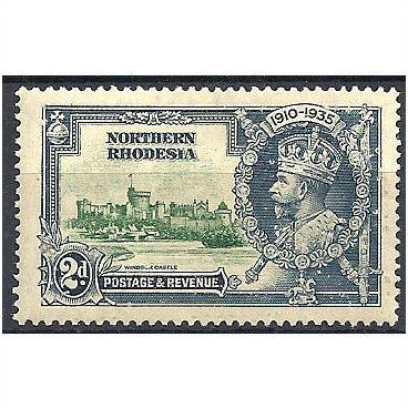 Northern Rhodesia 1935 SG19 2d Green & Indigo Silver Jubilee Mounted Mint ..