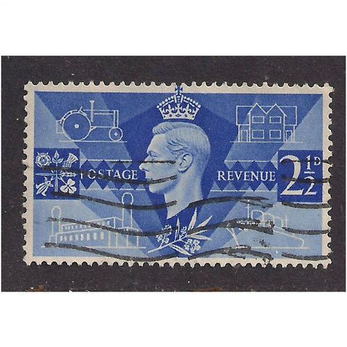 GB 1946 KGV1 2 1/2d Ultramarine Peace SG 491.(G841 )