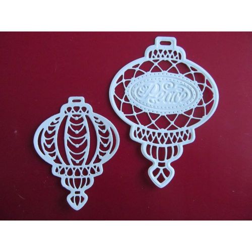 6 Sue Wilson Die Cuts Sentimental Bauble Embossed Peace