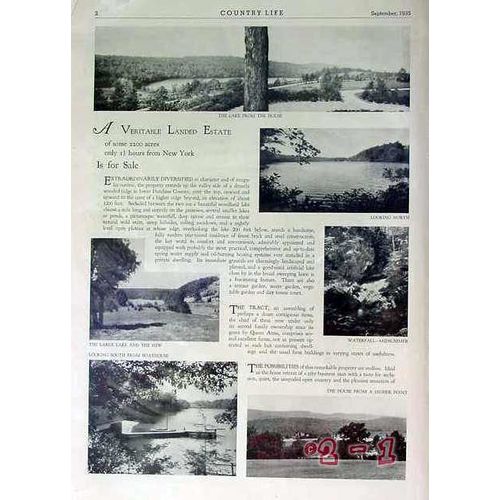 DUTCHESS COUNTY NY 1935 real estate and land sale vintage ad