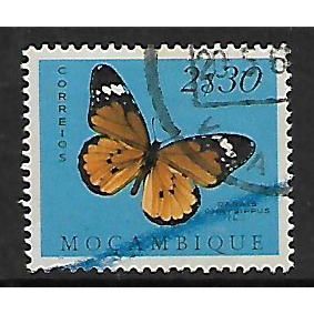 MOZAMBIQUE 1953 BUTTERFLIES AND MOTHS 2E.30 AFRICAN MONARCH SG 482 FINE USED