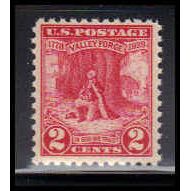 645 2c Valley Forge Just Clears MNH O1531