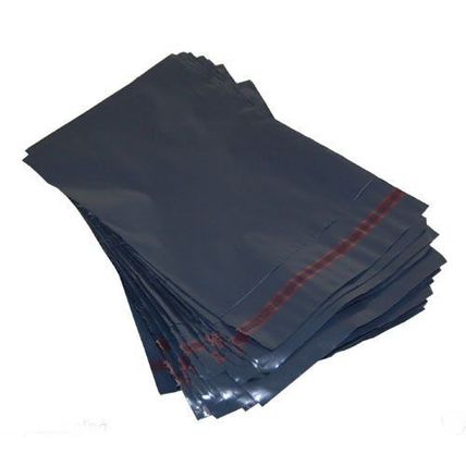 50 Strong Grey Plastic Polythene Postage Mailiner Bags Press Seal 4.5"x7"