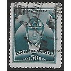Zm Mi 15: 50 b. turquoise-blue Postal Tax: Aviation Fund, comb perf. 13½