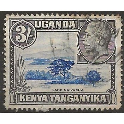 KUT 1935 SG120 3/- Blue & Black Fine Used ..