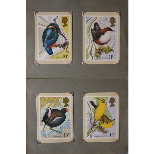 PHQ card FDC set in slot folder British Birds 14th January 1980