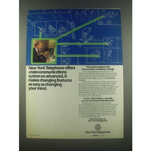 1985 New York Telephone Ad - So Advanced