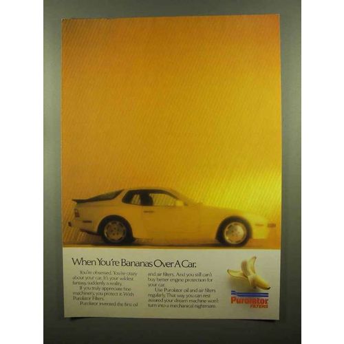 1988 Purolator Filters Ad - When You're Bananas Over