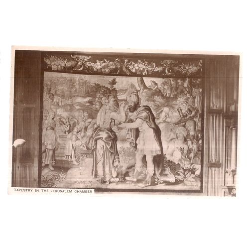 17th c. tapestry WESTMINSTER ABBEY, LONDON used antique postcard. Raphael Tuck =