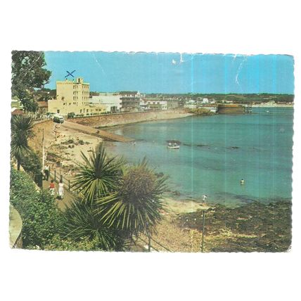 HAVRE DES PAS, JERSEY used vintage postcard 1961 postmark =