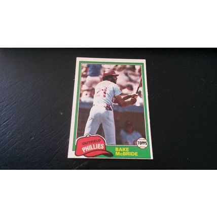 1981 Topps Card # 090 Bake McBride Very Good-Excellent (4) Philadelphia Phillies