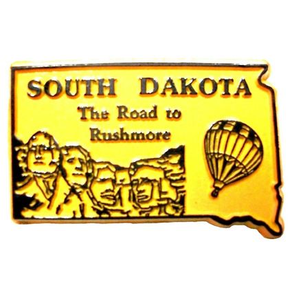 South Dakota The Road to Rushmore United States Fridge Magnet