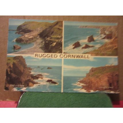 RUGGED CORNWALL multiview used postcard by J. Salmon dated 1979 =