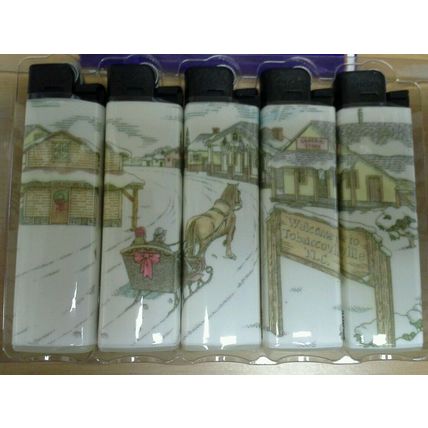 Set of Five Doral Cigarette Lighters