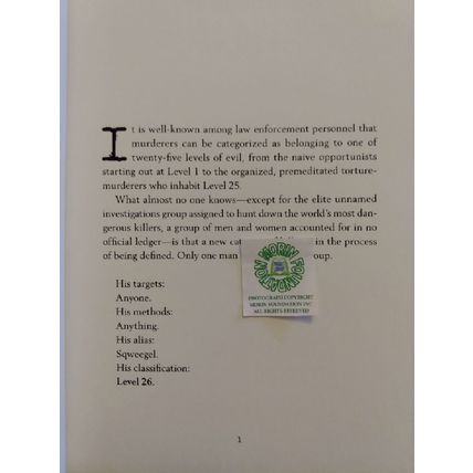 ARC ADVANCE UNCORRECTED MANUSCRIPT LEVEL 26 DARK ORIGINS by ANTHONY ZUIKER