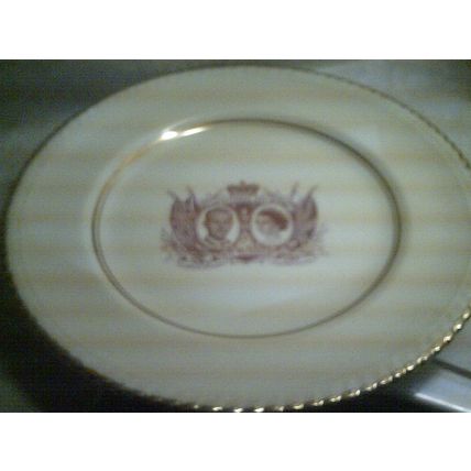 Cassidian Princess Elizabeth and Prince Philp visit to Canada 1951Plate