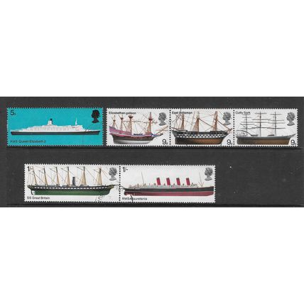 GREAT BRITAIN 1969 BRITISH SHIPS SG 778 / 783 SET 6 VALS FINE USED #4