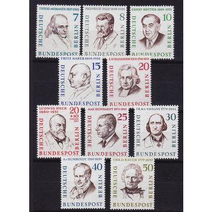 GERMANY BERLIN [1957] MiNr 0163-72 ( **/mnh )