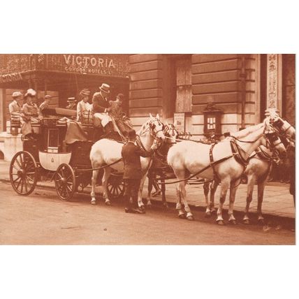 The Nostalgia Postcard 1890's - 1950's - Horse-Drawn Carriage, 1910