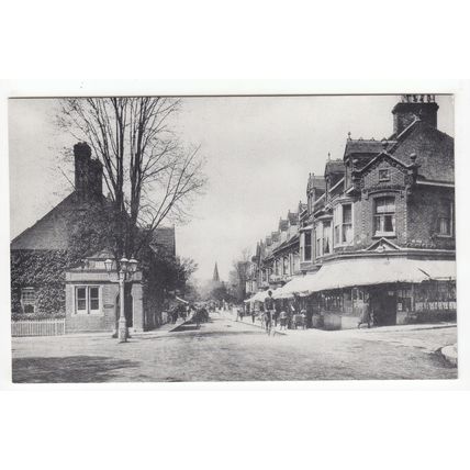 Church Road Burgess Hill Reproduction Postcard West Sussex