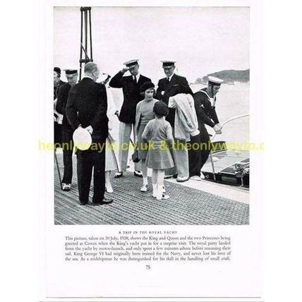 TRIP ON THE ROYAL YACHT 1938, Book Illustration, 1953