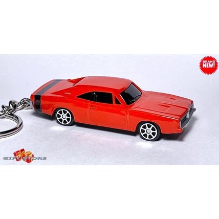KEYCHAIN ORANGE 1969 DODGE CHARGER RT CUSTOM Ltd. Ed. GREAT GIFT NOVELTY