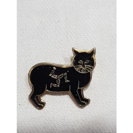 Vintage 1950's Manx Cat Badge