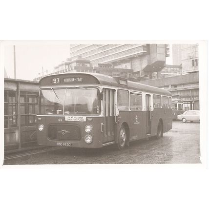 Black & White Photograph of Manchester Corporation Transport - BND 863C