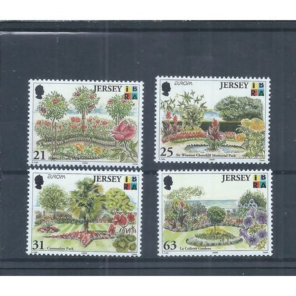 Jersey stamps. 1999 Europa Parks & Gardens MNH SG 899 - 902 (AH773)