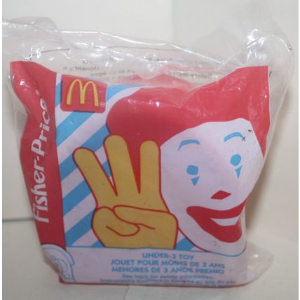 1996 McDonalds Fisher Price Under 3 Toy Squeaking Puppy in Package