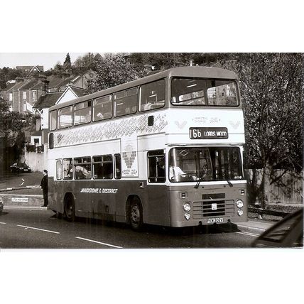 Black & White Photograph of Maidstone & District Motor Services Ltd. - FKM 302V