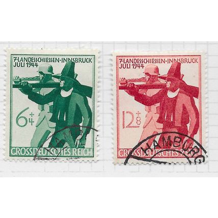 GERMANY 1944 TYROL SHOOTING MEET COMPETITION SOLDIER CROSSBOW MILITIA USED SET