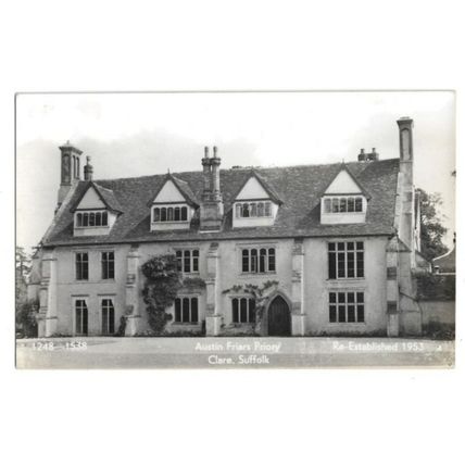 Austin Friars Priory, Clare, Suffolk, RP Postcard.