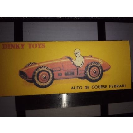 Dinky No23j Early Ferrari Racing Car - Replica / Repro Box