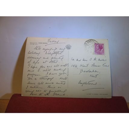 DIANO MARINA, ITALY.. used vintage postcard 1961 postmark =