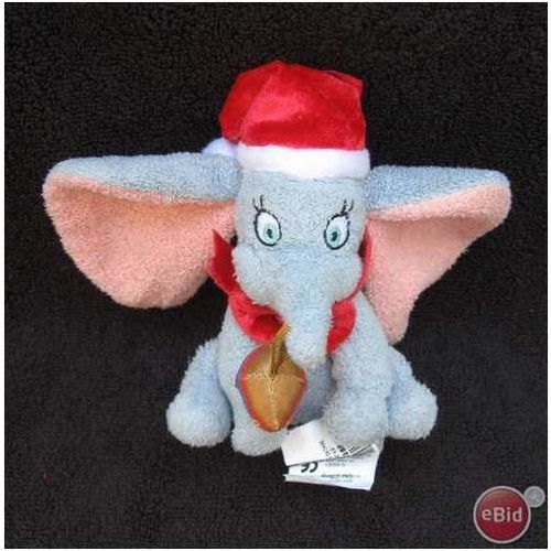 Disney Store Terry Cloth Christmas Dumbo Plush