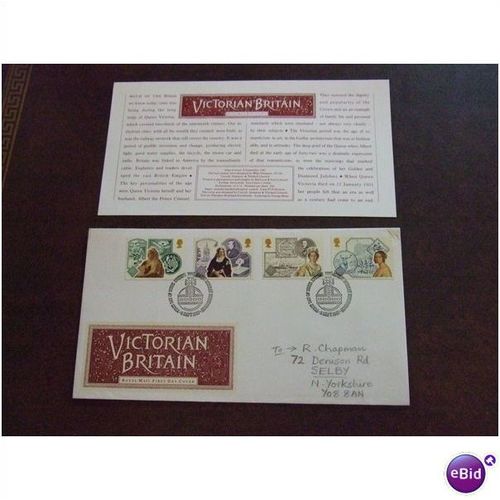 1987 Queen Victoria GB Royal Mail FDC Special handstamp