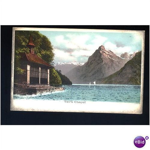 Switzerland TELL'S CHAPEL London County Council Reward Card