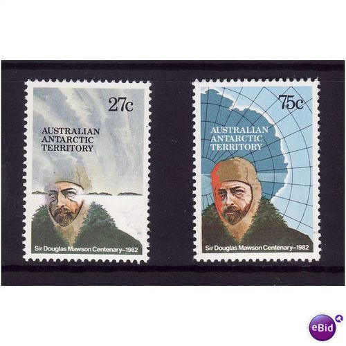 AUSTRALIA ANTARCTIC TERR 1982 MAWSON SG53/54 SET 2 VALS U/M MINT