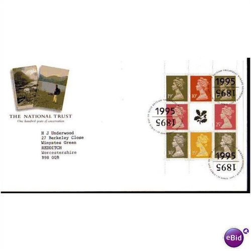1995 'THE NATIONAL TRUST' F.D.C (BUREAU F.D.I CANCELLED) (EBID521)